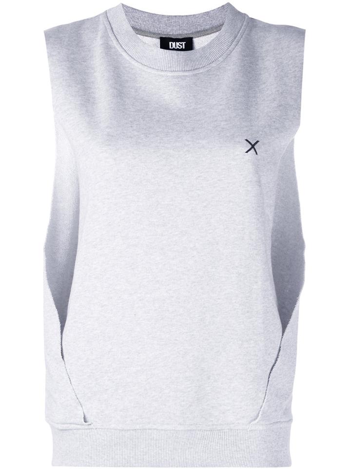 Dust - Sleeveless Hoodie - Women - Cotton - S, Grey, Cotton