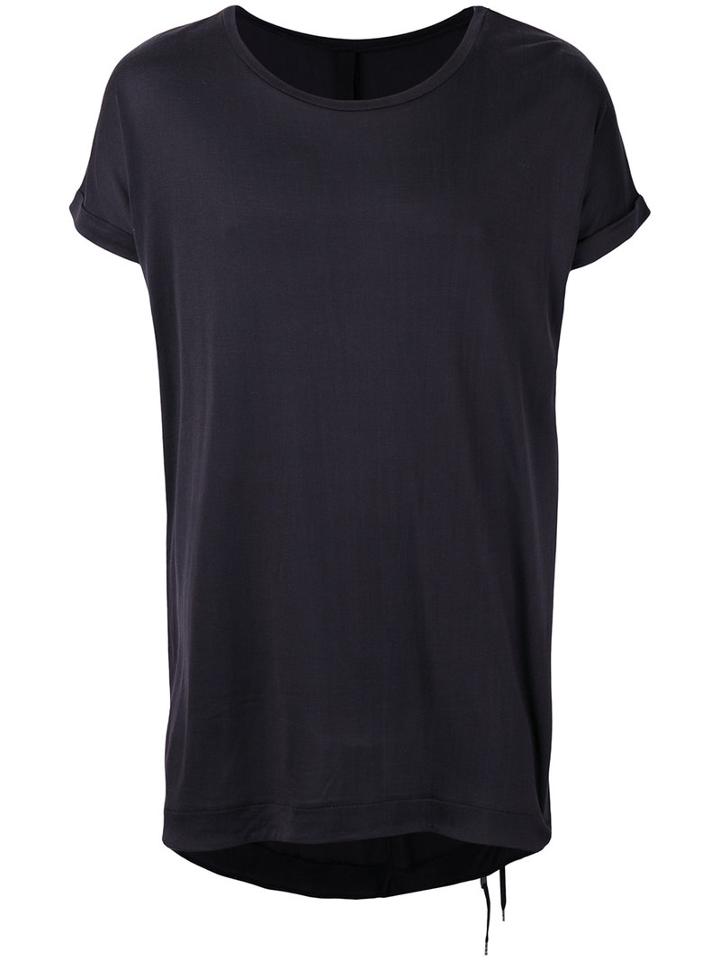 Army Of Me - Plain Long T-shirt - Men - Silk - L, Black, Silk