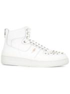 Neil Barrett City Hi-top Sneakers, Men's, Size: 40, White, Rubber/leather