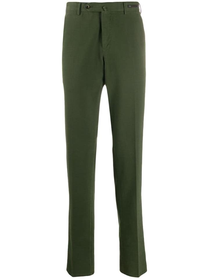 Pt01 Regular Straight-leg Trousers - Green