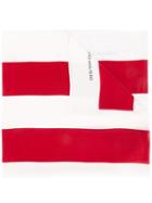 Corto Moltedo Striped Foulard, Women's, Red, Silk