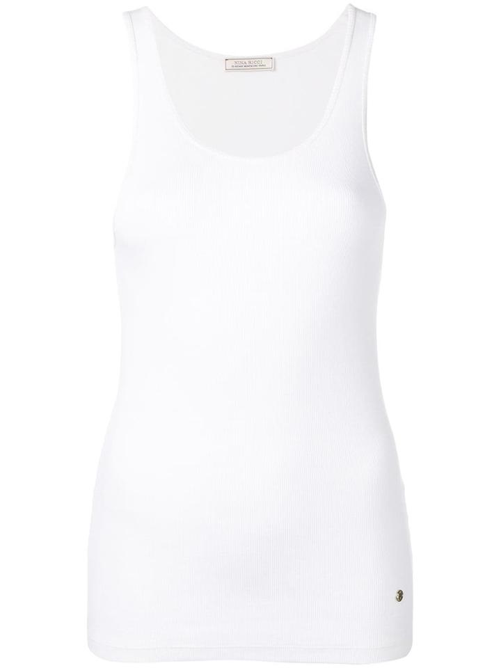 Nina Ricci Scoop Neck Tank Top - White