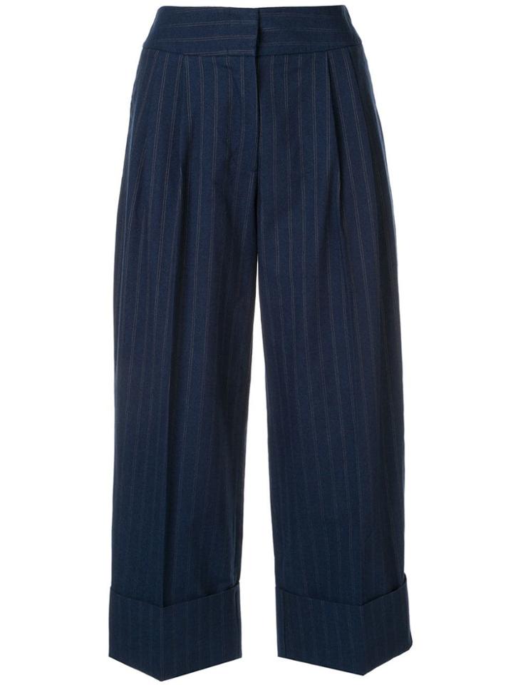 Antonio Marras Pinstriped Trousers - Blue