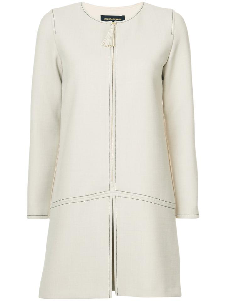 Vanessa Seward Zipped Jacket Dress - Nude & Neutrals
