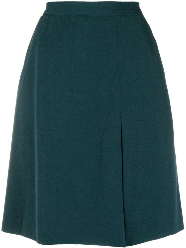 Yves Saint Laurent Vintage A-line Short Skirt - Green