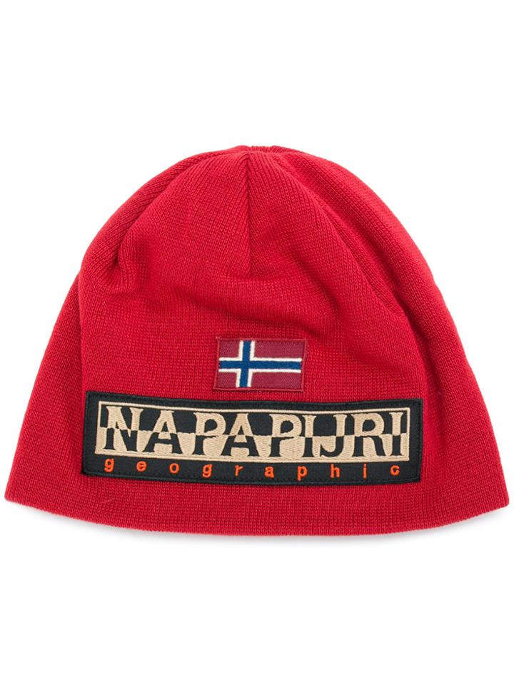 Napapijri Logo Beanie - Red