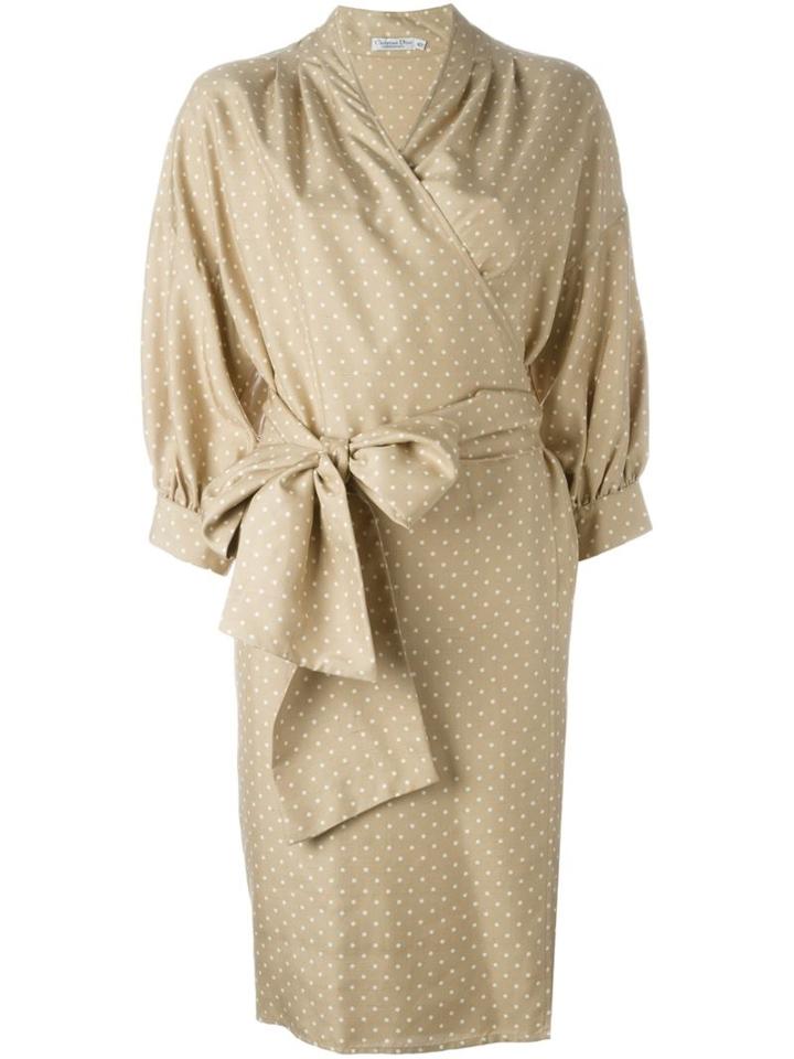 Christian Dior Vintage Polka Dot Tie Dress