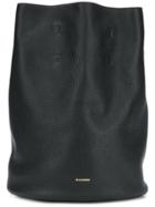 Jil Sander Logo Plaque Backpack - Black