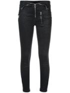 Rta Skinny Zip Detail Trousers - Black