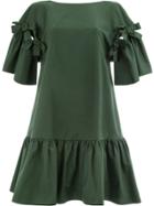 Fendi Midi Ruffled Dress - Green
