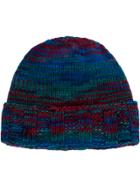 The Elder Statesman Classic Knitted Beanie Hat - Multicolour