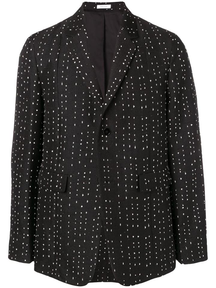 Jil Sander Contrast Stitch Blazer - Black