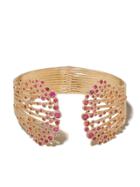 Annoushka 18kt Yellow Gold Hidden Reef Sapphire Cuff - 18ct Yellow