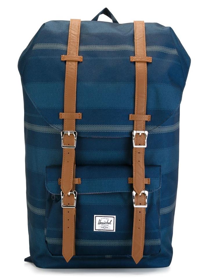 Herschel Supply Co. Striped Backpack, Blue, Polyurethane/polyester