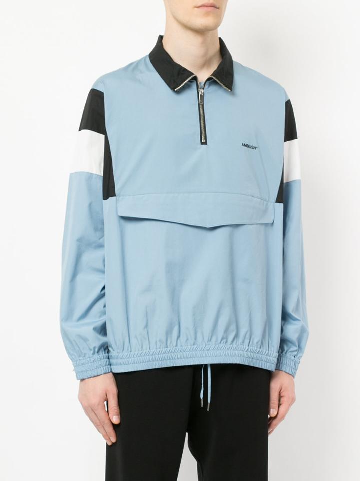 Ambush Zipped Neck Sweatshirt - Blue