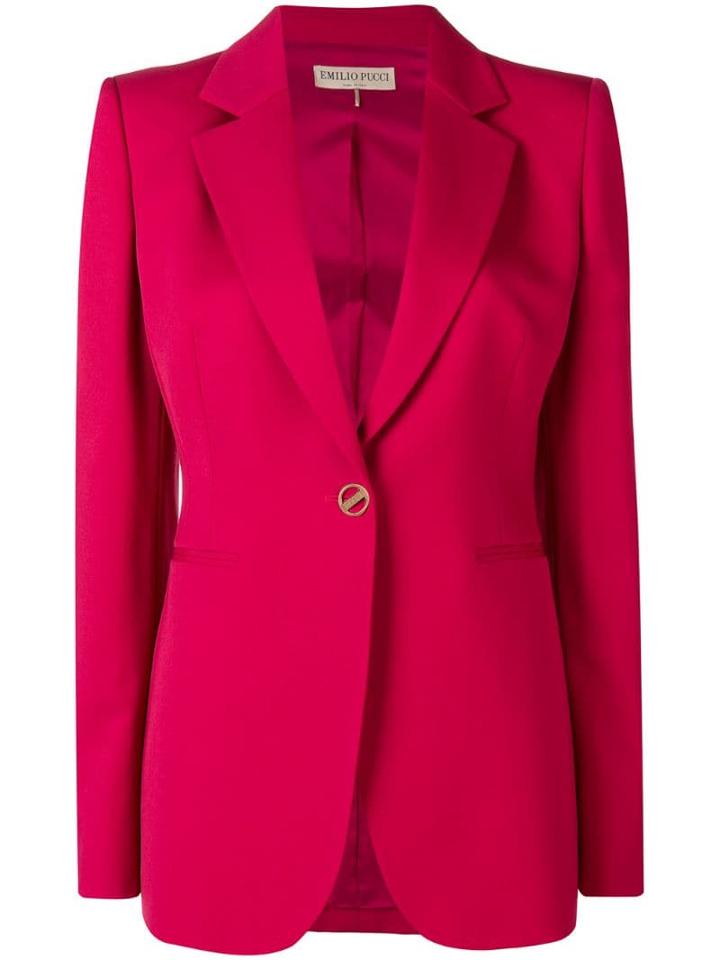 Emilio Pucci Pink Single-breasted Blazer