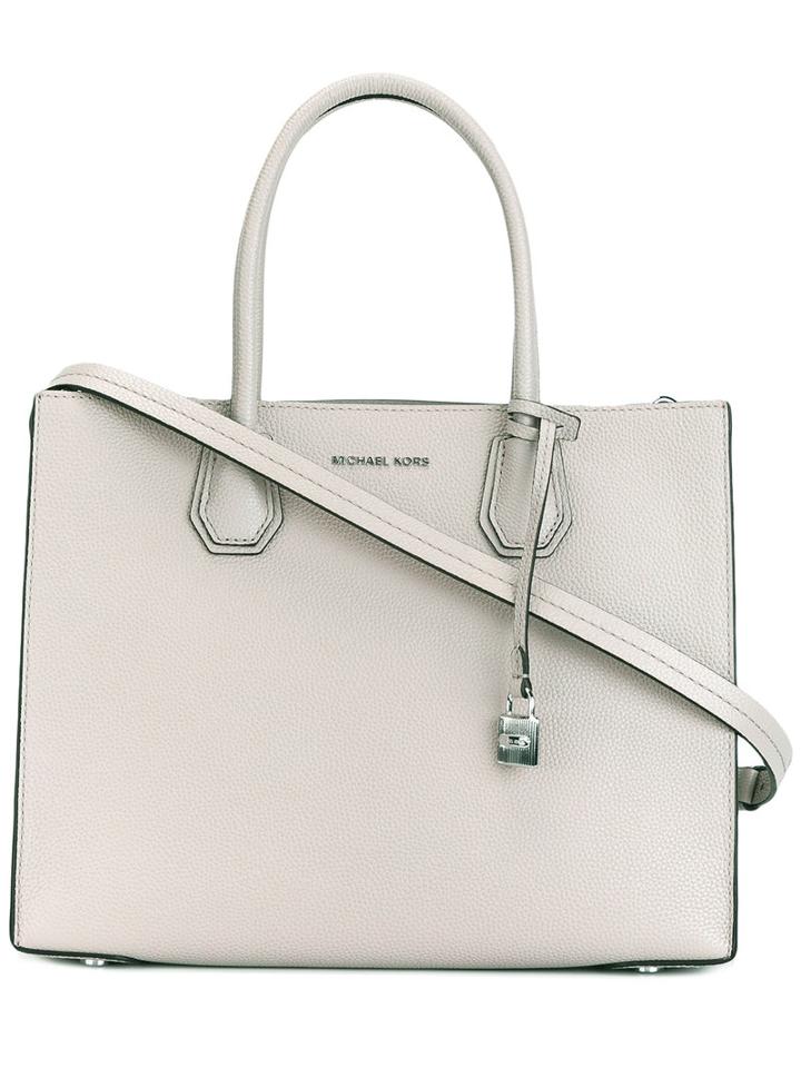 Michael Michael Kors - Large Tote - Women - Calf Leather/nylon - One Size, Women's, Nude/neutrals, Calf Leather/nylon