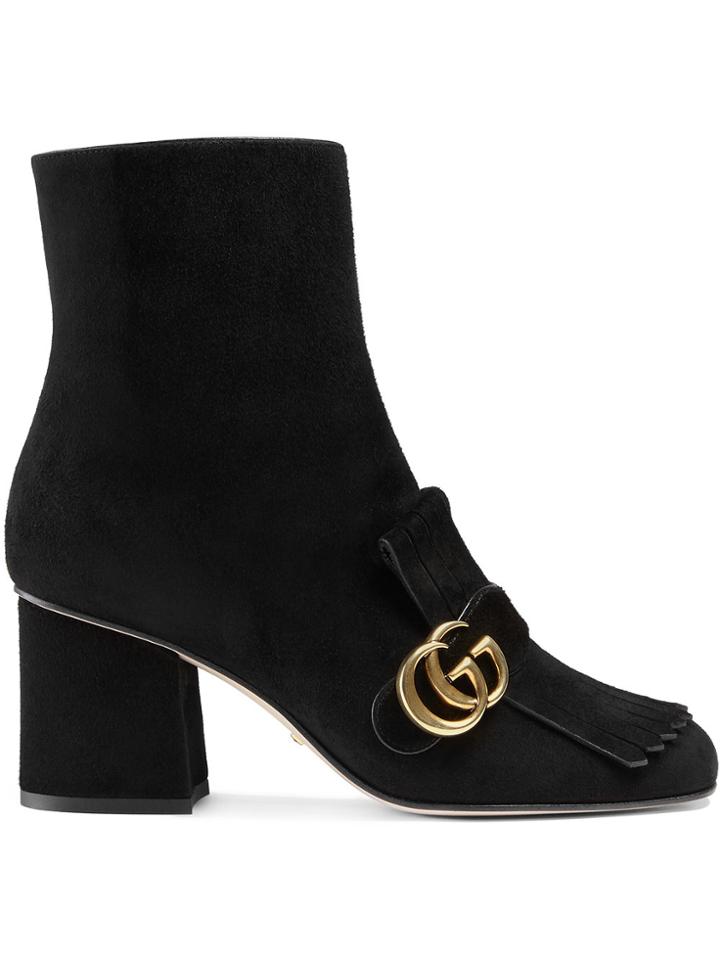 Gucci Suede Ankle Boots - Black