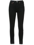 Re/done High Rise Skinny Jeans - Black