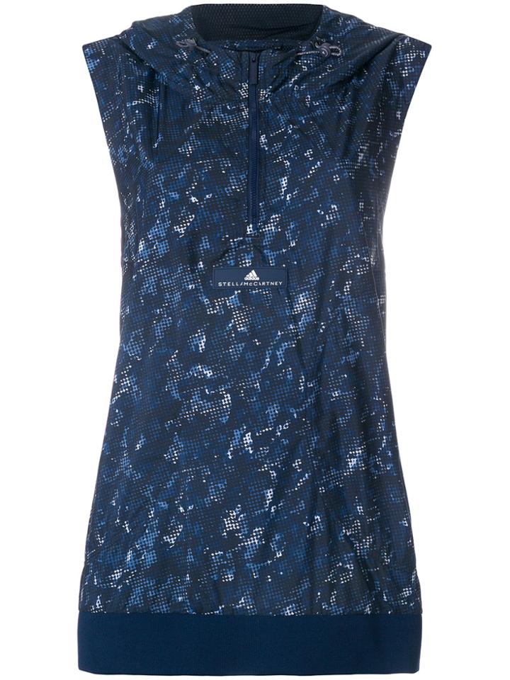 Adidas By Stella Mccartney Hooded Running Top - Blue