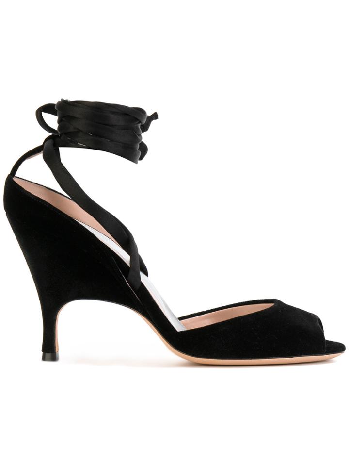 Alchimia Di Ballin Lace Up Open Toe Pumps - Black