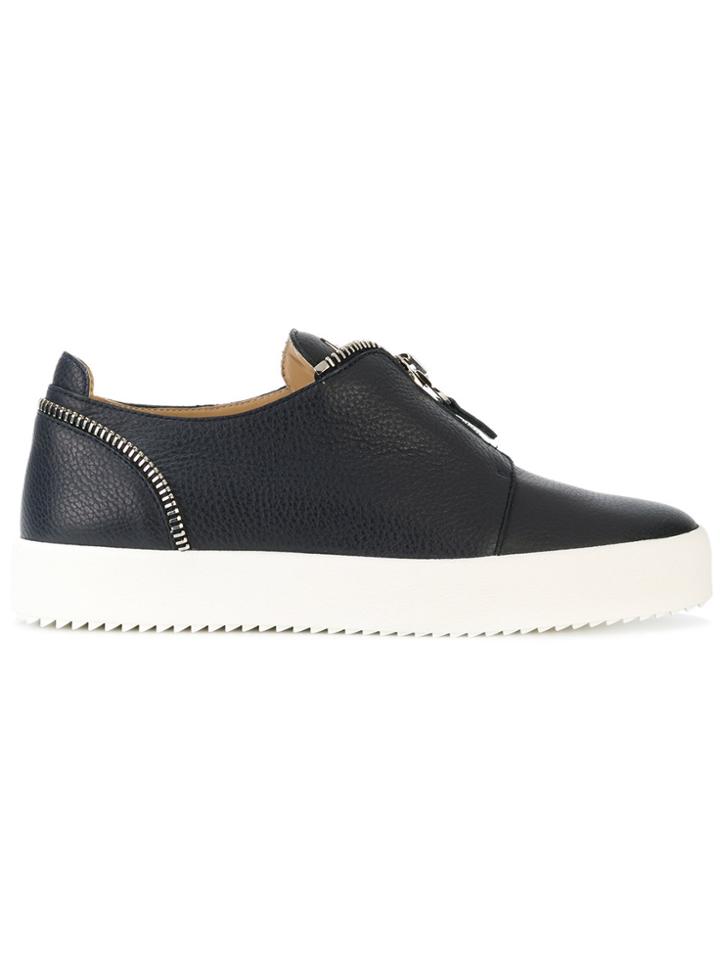 Giuseppe Zanotti Design Zip Detail Slip-on Sneakers - Blue