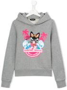 Dsquared2 Kids - Surfing Beach Hoodie - Kids - Cotton - 16 Yrs, Girl's, Grey