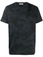 Valentino A Camouflage Print T-shirt - Black
