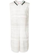 Grey Jason Wu - Printed Text Shirt Dress - Women - Silk - 0, White, Silk
