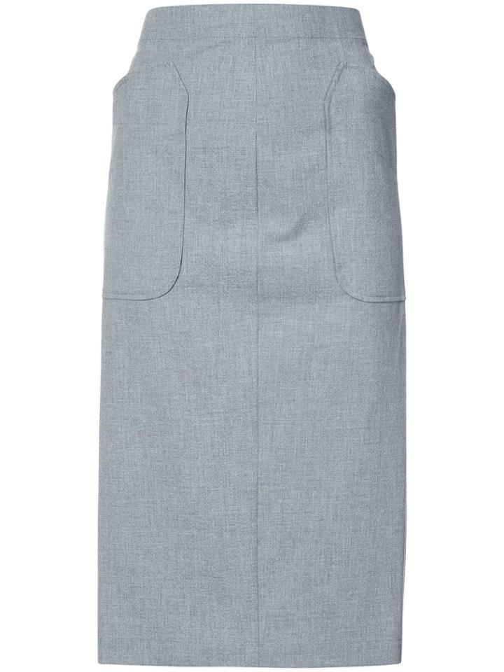 Zero + Maria Cornejo Eda Pencil Skirt - Grey