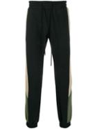 David Catalan Colour Block Track Pants - Green