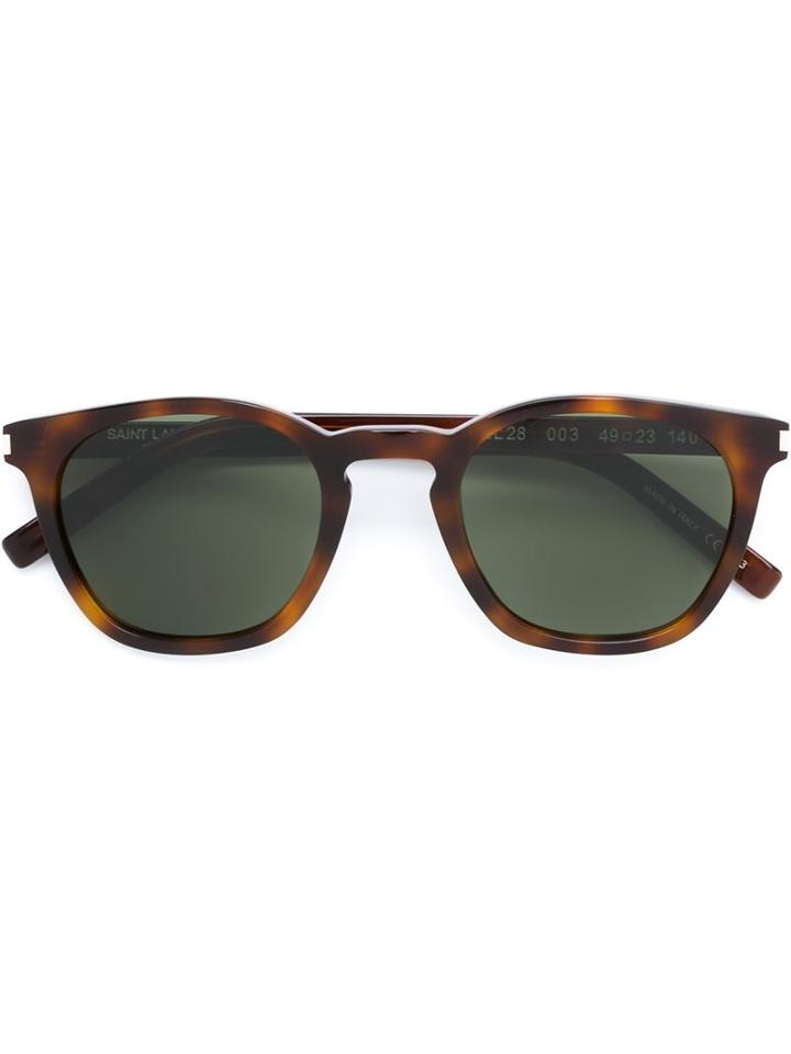 Saint Laurent Eyewear - Tortoise Shell Sunglasses - Unisex - Acetate - One Size, Brown, Acetate