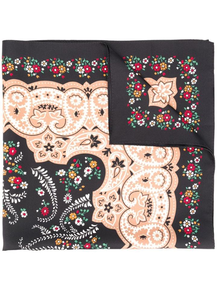 Sandro Paris Bandana Print Scarf - Black