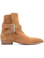 Amiri Buckle Ankle Boots - Brown