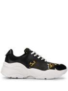 Versace Jeans Couture Baroque Print Sneakers - Black
