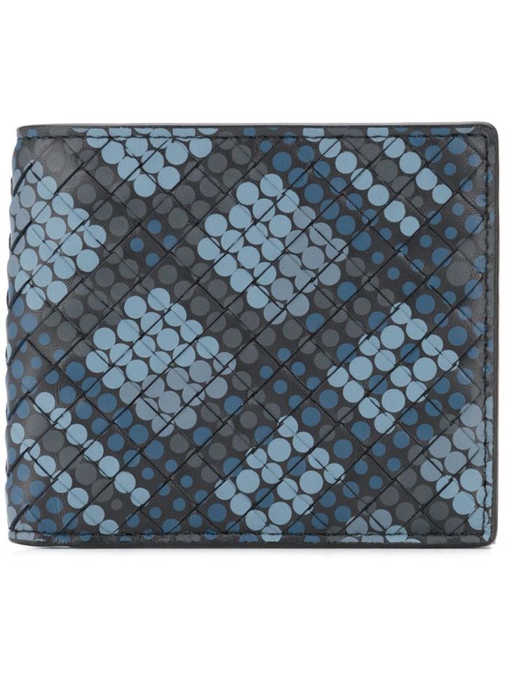 Bottega Veneta Dot Print Wallet - Black