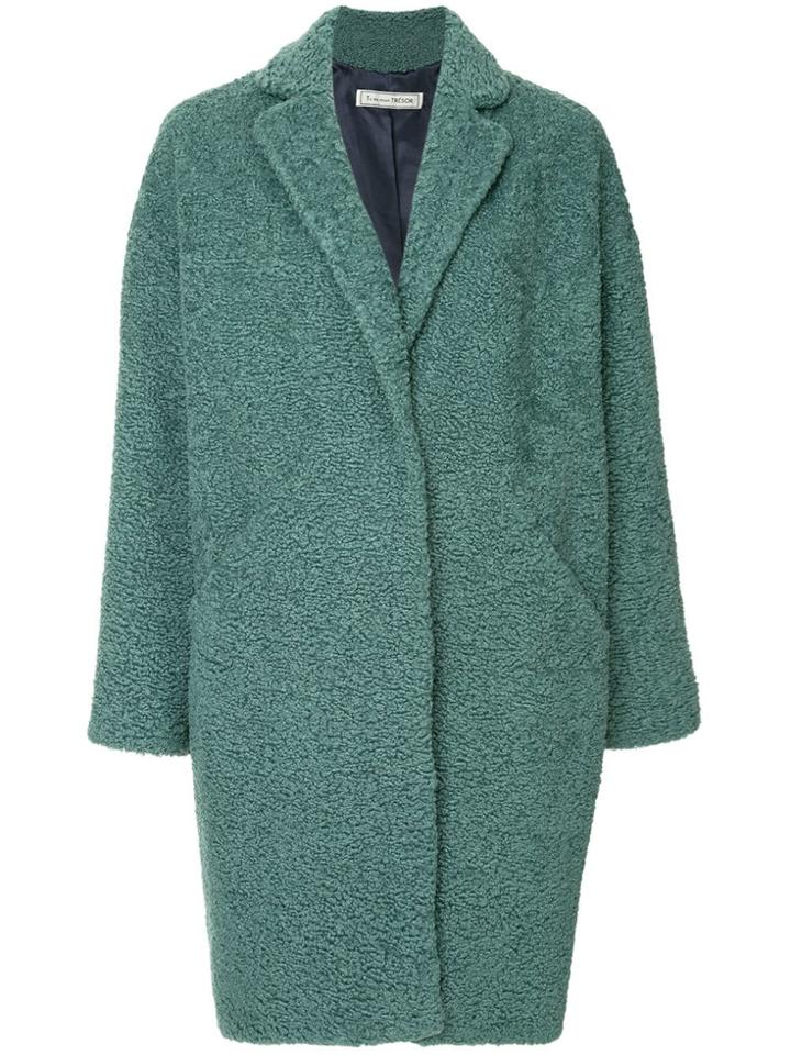 Tu Es Mon Trésor The Bear Faux Fur Coat - Green