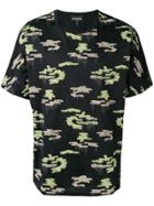 Emporio Armani Camouflage Print T-shirt - Black