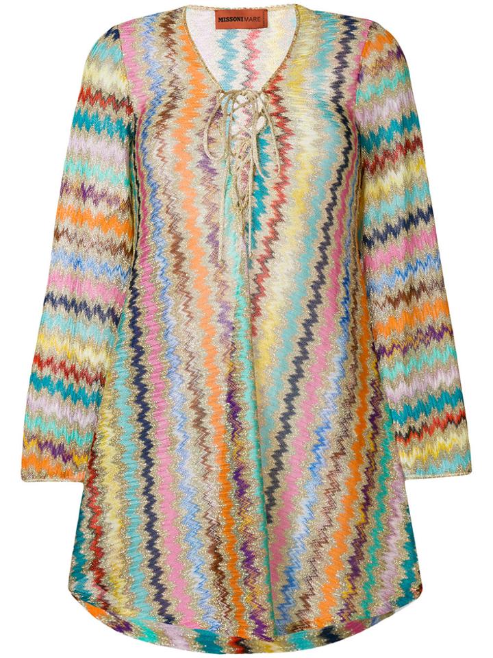 Missoni Zig Zag Patterned Kaftan - Multicolour