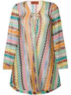 Missoni Zig Zag Patterned Kaftan - Multicolour