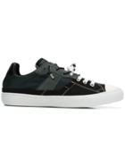 Maison Margiela Contrast Lace-up Sneakers - Black