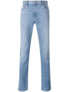 Michael Kors - Washed Slim Fit Jeans - Men - Cotton/spandex/elastane - 32, Blue, Cotton/spandex/elastane