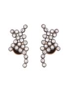 Yannis Sergakis 18k Gold And Diamond Stud Earrings, Women's, Pink/purple