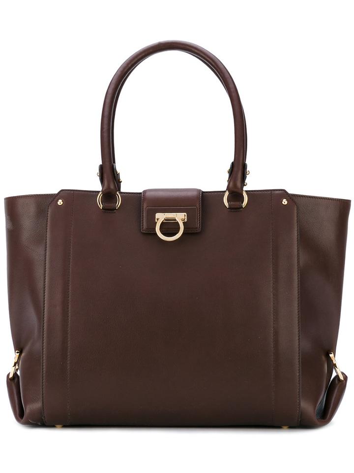 Salvatore Ferragamo - Luisa Tote - Women - Calf Leather - One Size, Brown, Calf Leather