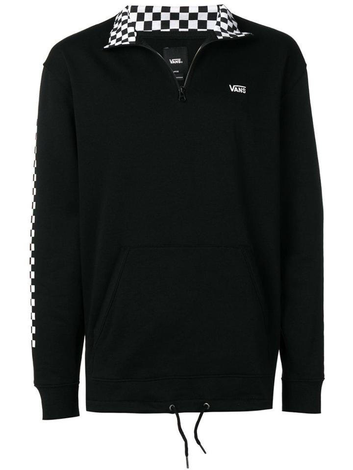 Vans Checked Collar Jumper - Black