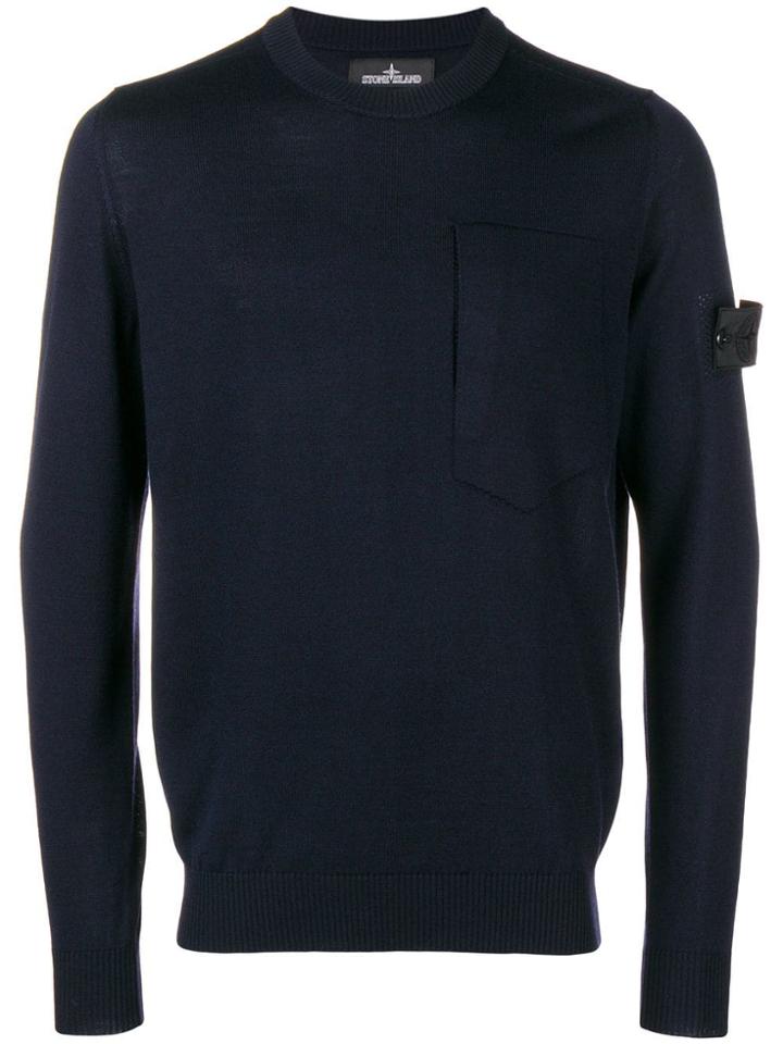 Stone Island Shadow Project Knit Sweater - Blue