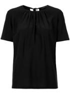 Andrea Marques Pleated Blouse - Black