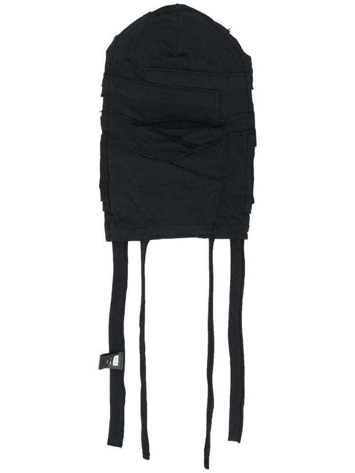 424 Multi-panel Distressed Style Hat - Black