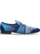 Prada Semi-stretch Fabric Loafers - Blue
