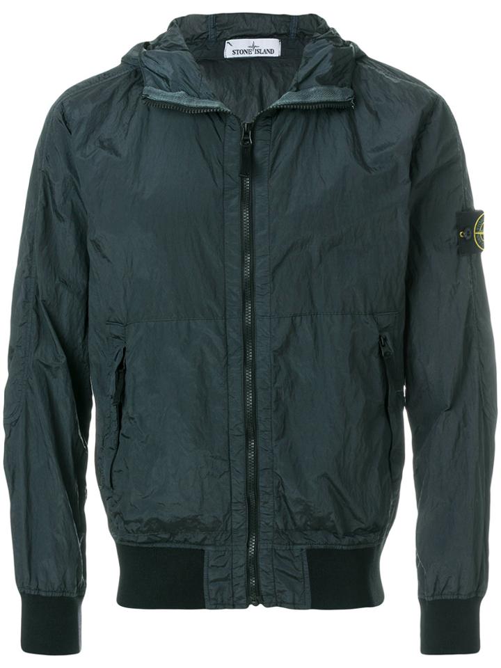 Stone Island Zipped Lightweight Jacket - Blue